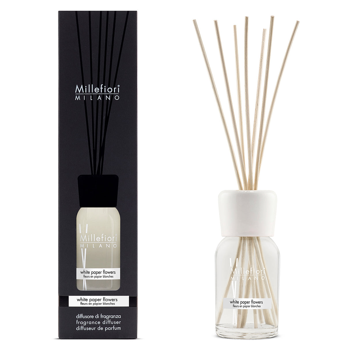 Millefiori Reed Diffuser White Paper Flower 100ml