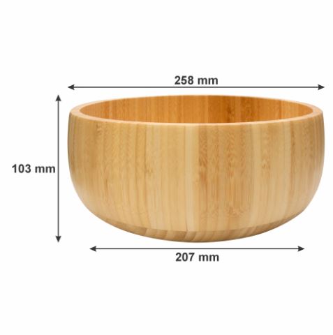 Regent Bamboo Salad Serving Bowl 258x103mm