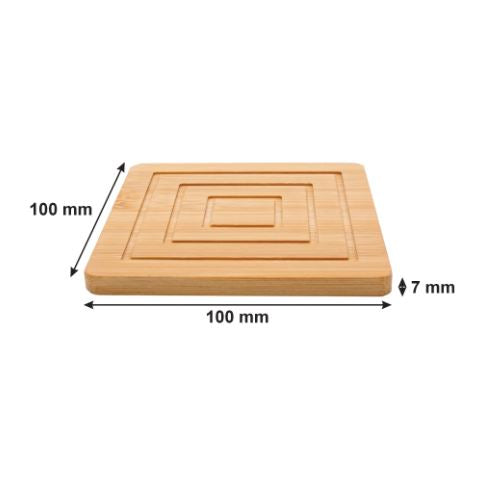 Regent Bamboo Square Coasters with Slots Set of 6