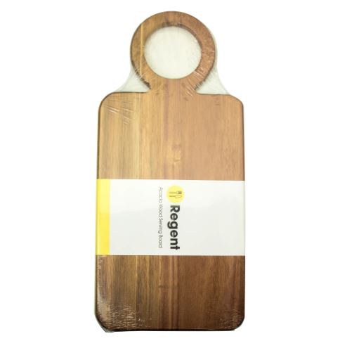Regent Acacia Wood Serving board with Ring Handle