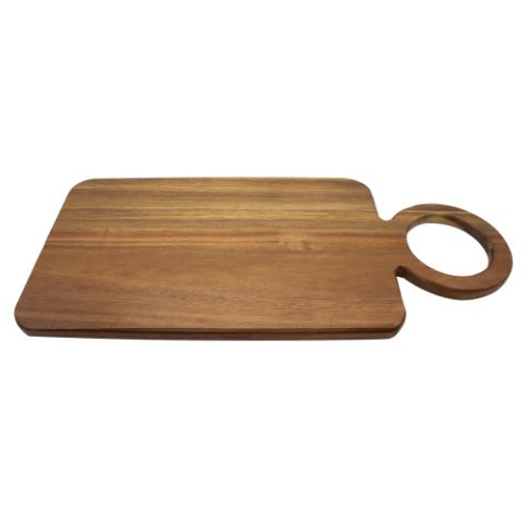 Regent Acacia Wood Serving board with Ring Handle