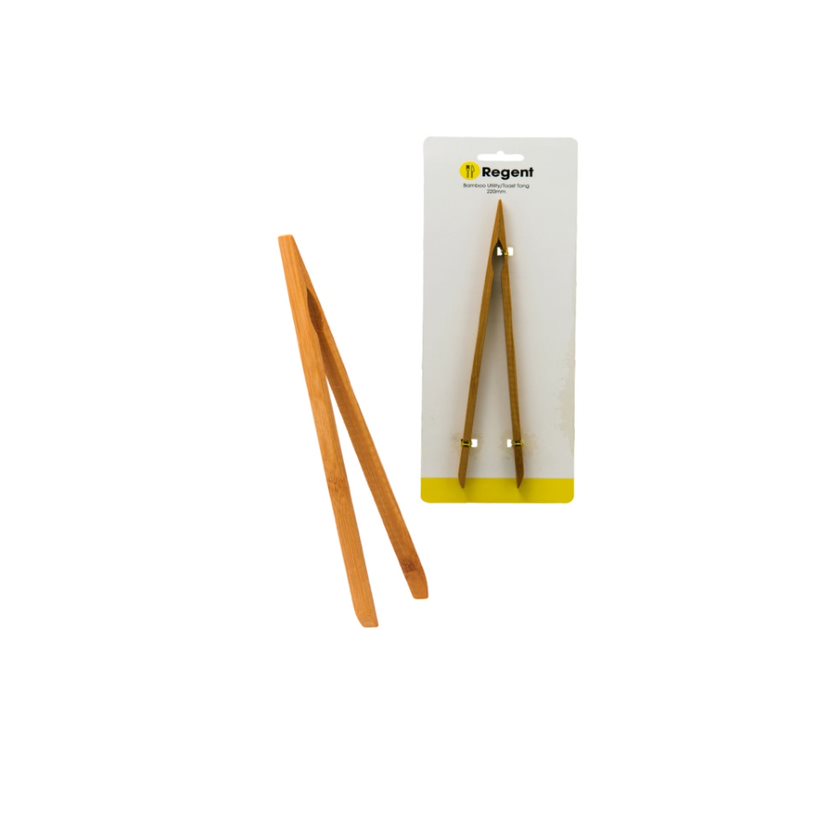 Regent Bamboo Utility Toast Tongs 220x12mm