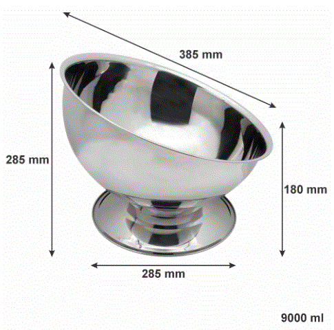 Bar Butler Champagne Ice Bucket Footed Angled