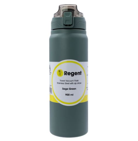 Regent Travel Vacuum Flask Stainless Steel Sage