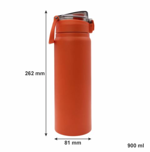 Regent Travel Vacuum Flask Stainless Steel Orange