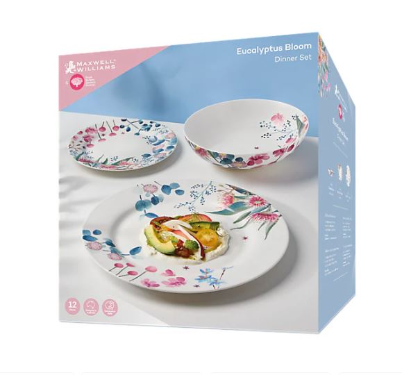 Maxwell Williams Eucalyptus Dinner Set of 12 Piece