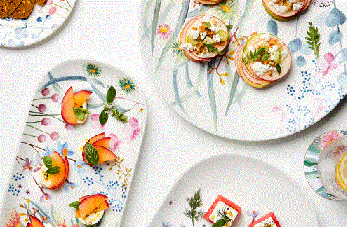 Maxwell Williams Eucalyptus Bloom Rnd Platter33cm