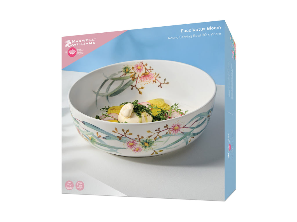 Maxwell Williams Eucalyptus Bloom Rnd Bowl 30x9.cm