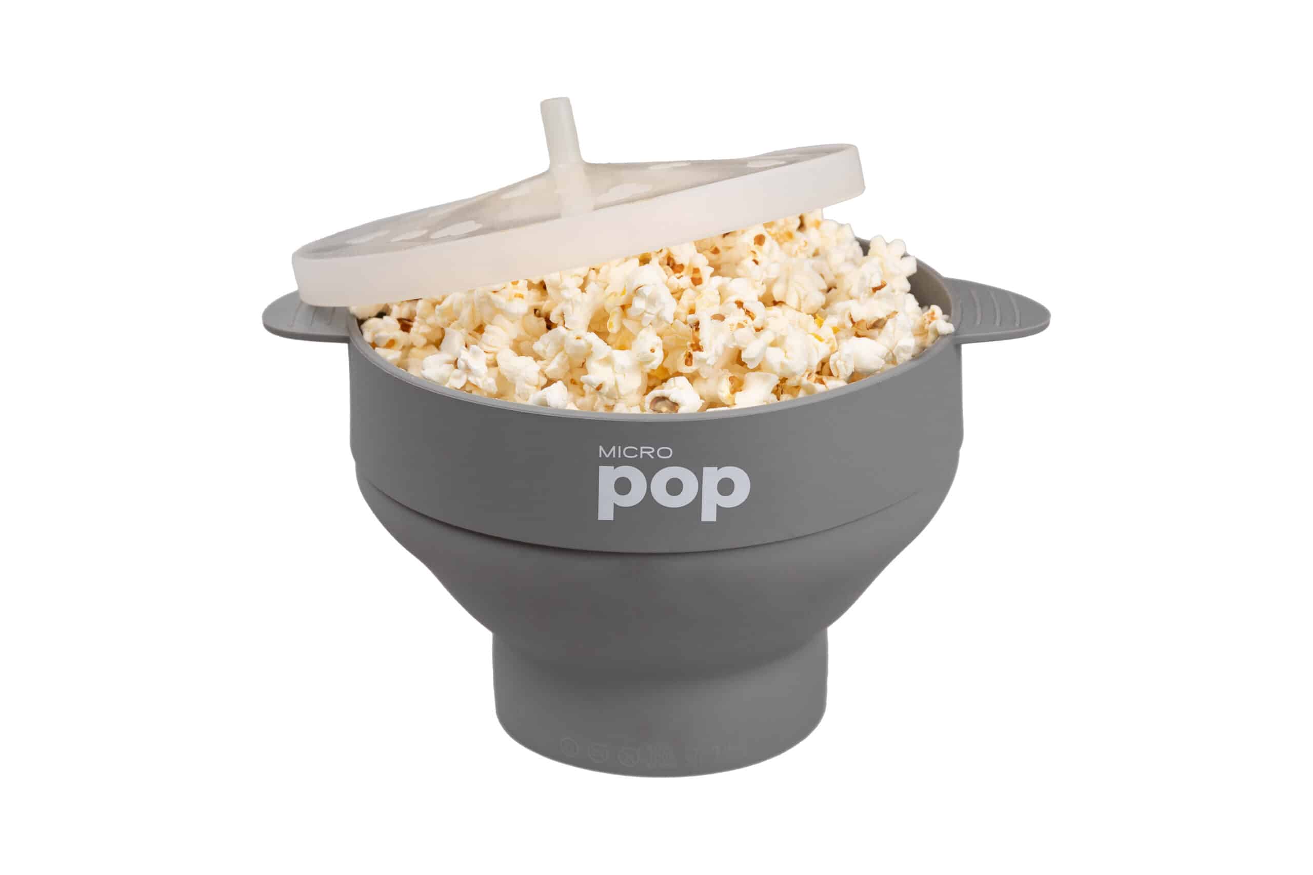 Micro Pop Silicone Microwave Popcorn Popper Grey