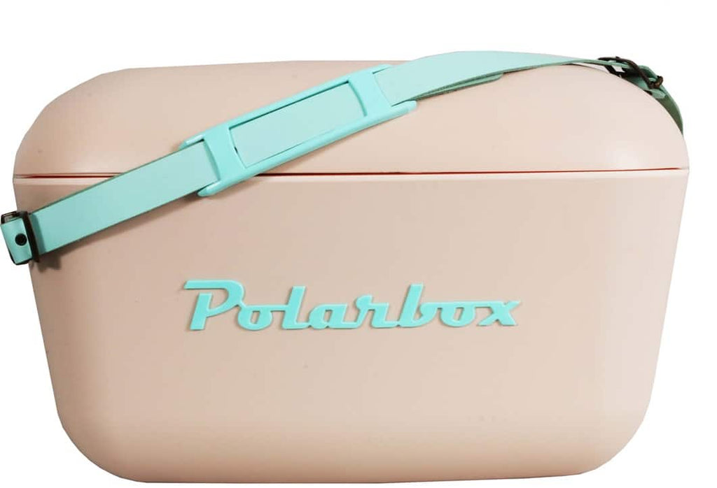 Polarbox Retro Cooler 20L Pink with Blue Strap