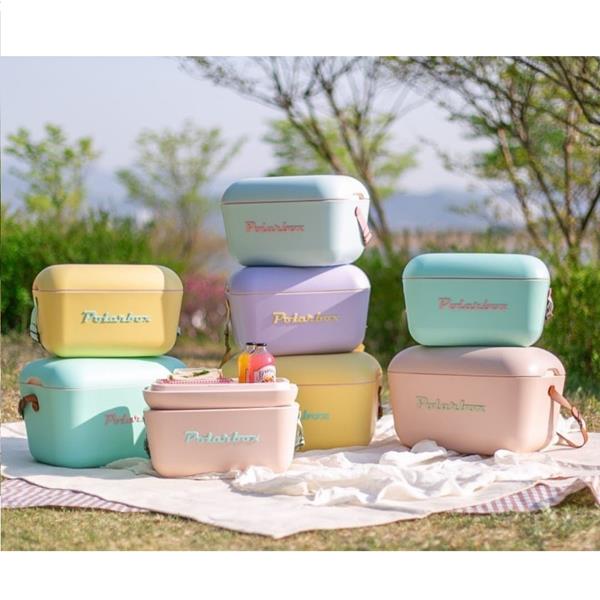 Polarbox Retro Cooler & 2 Lunch 6L Orange Sorbet&Y