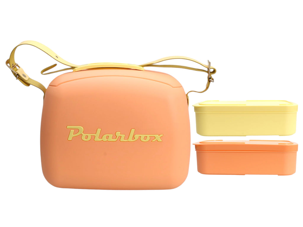 Polarbox Retro Cooler & 2 Lunch 6L Orange Sorbet&Y
