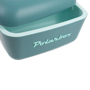 Polarbox Retro Cooler 12L Marine Blue&Water Green
