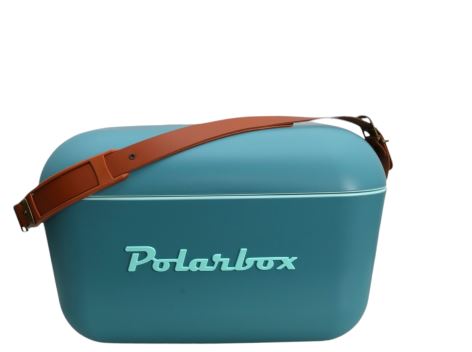 Polarbox Retro Cooler 12L Marine Blue&Water Green