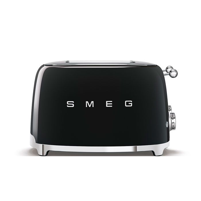 Smeg 4 Slice Glossy Black 50's Retro Style Toaster