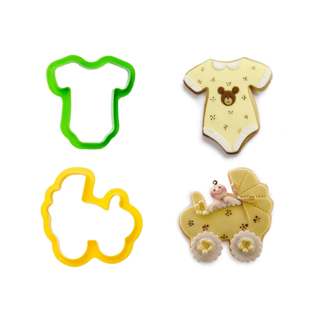 Decora Cookie Cutters Babygro & Pram Set of 2