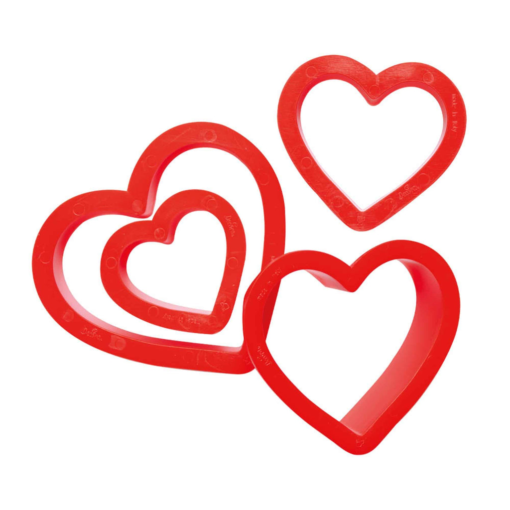 Decora Cookie Cutters Heart Set of 4