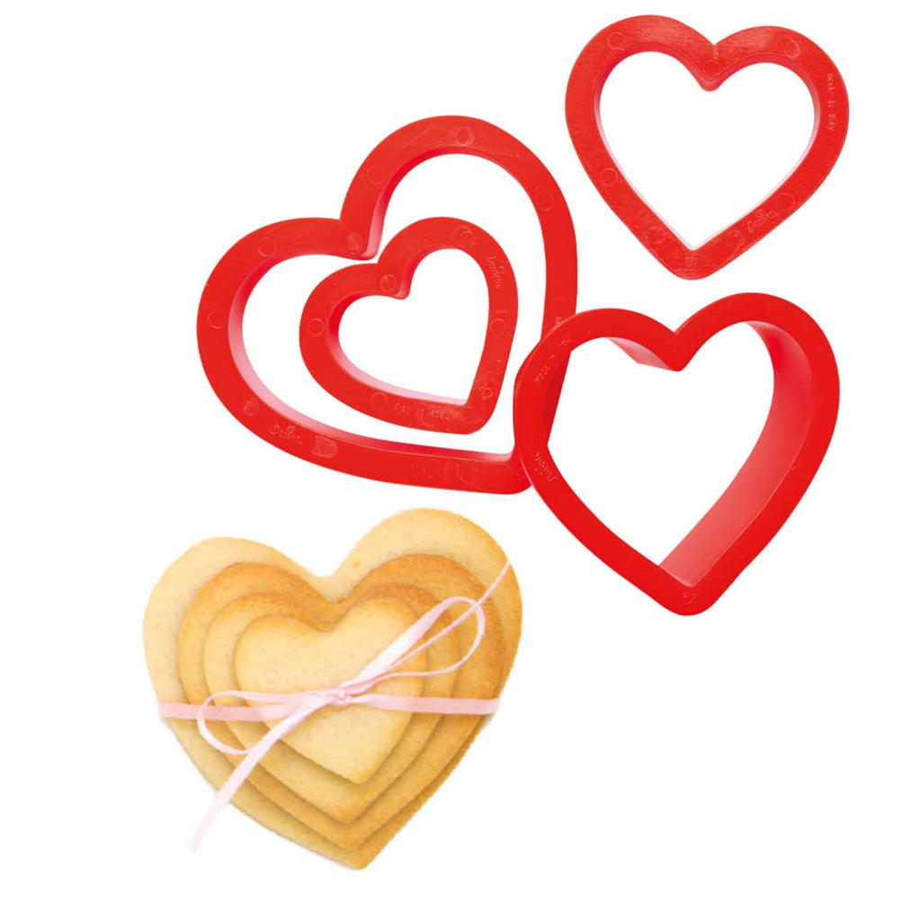 Decora Cookie Cutters Heart Set of 4