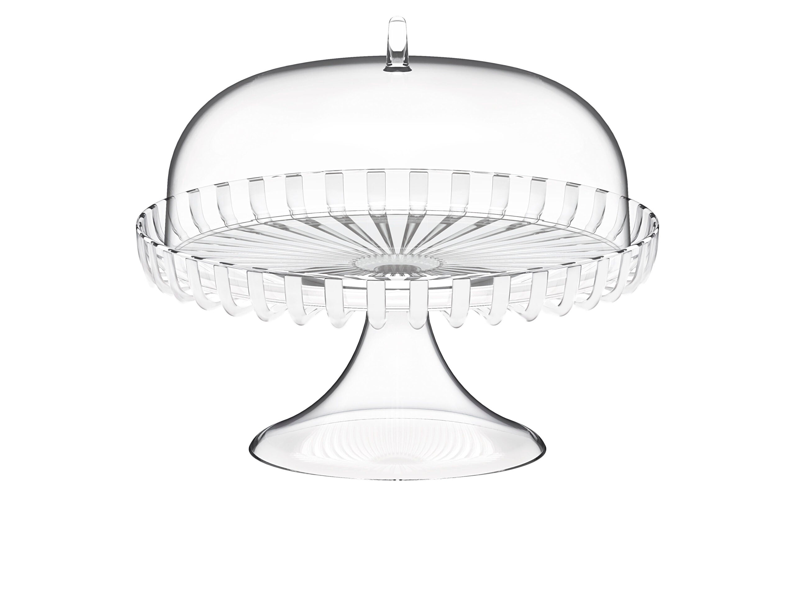 Dolcevita Cake Stand with Dome Mother of Pearl