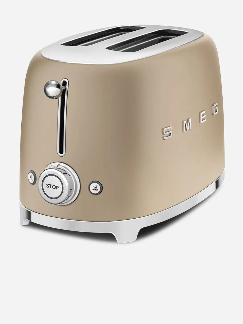 Smeg Retro 2 Slice Toaster - Matte Champagne