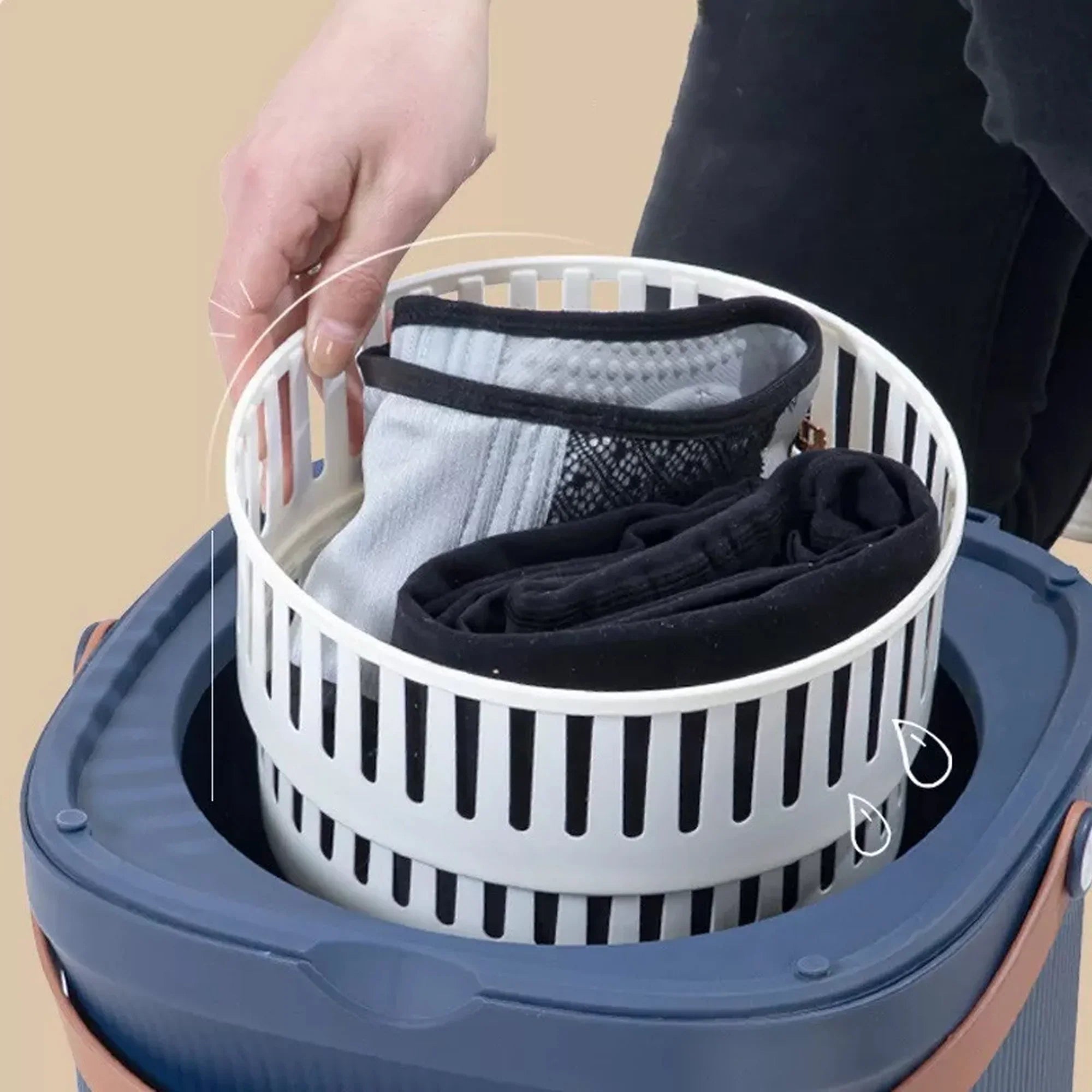 12L Portable Folding Bucket-like Washing Machine