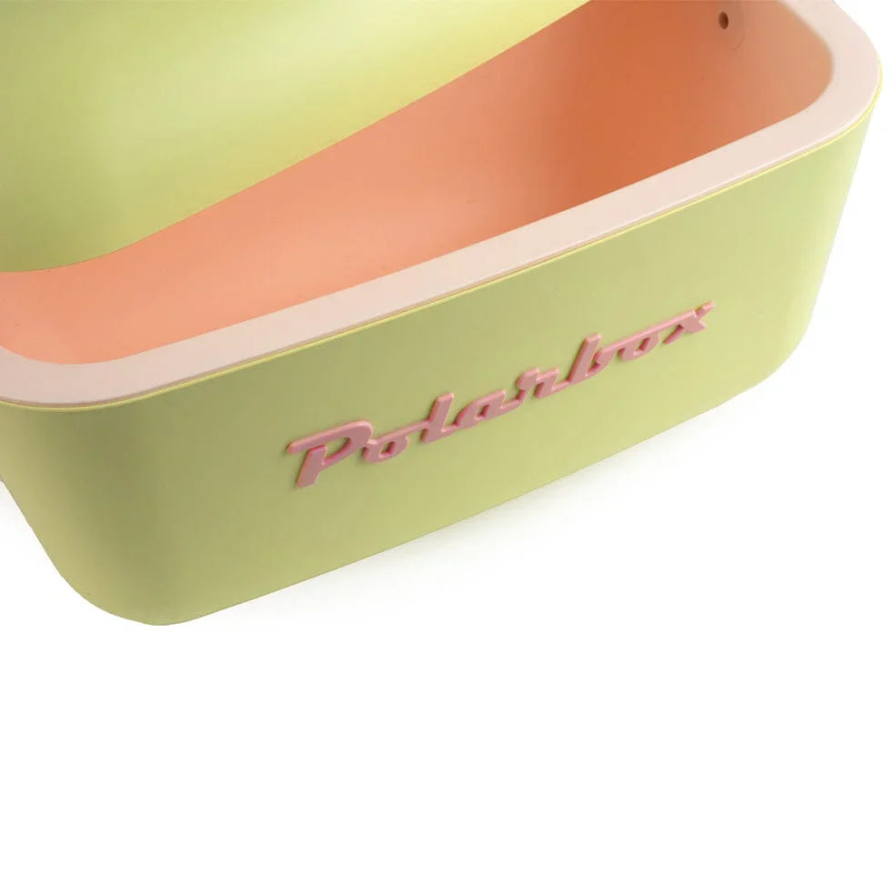POLARBOX RETRO COOLER BOX 12L  LIME AND ROSA