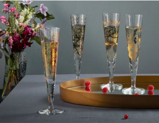 Ritzenhoff Golden Night Champagne Glass Samy Halim