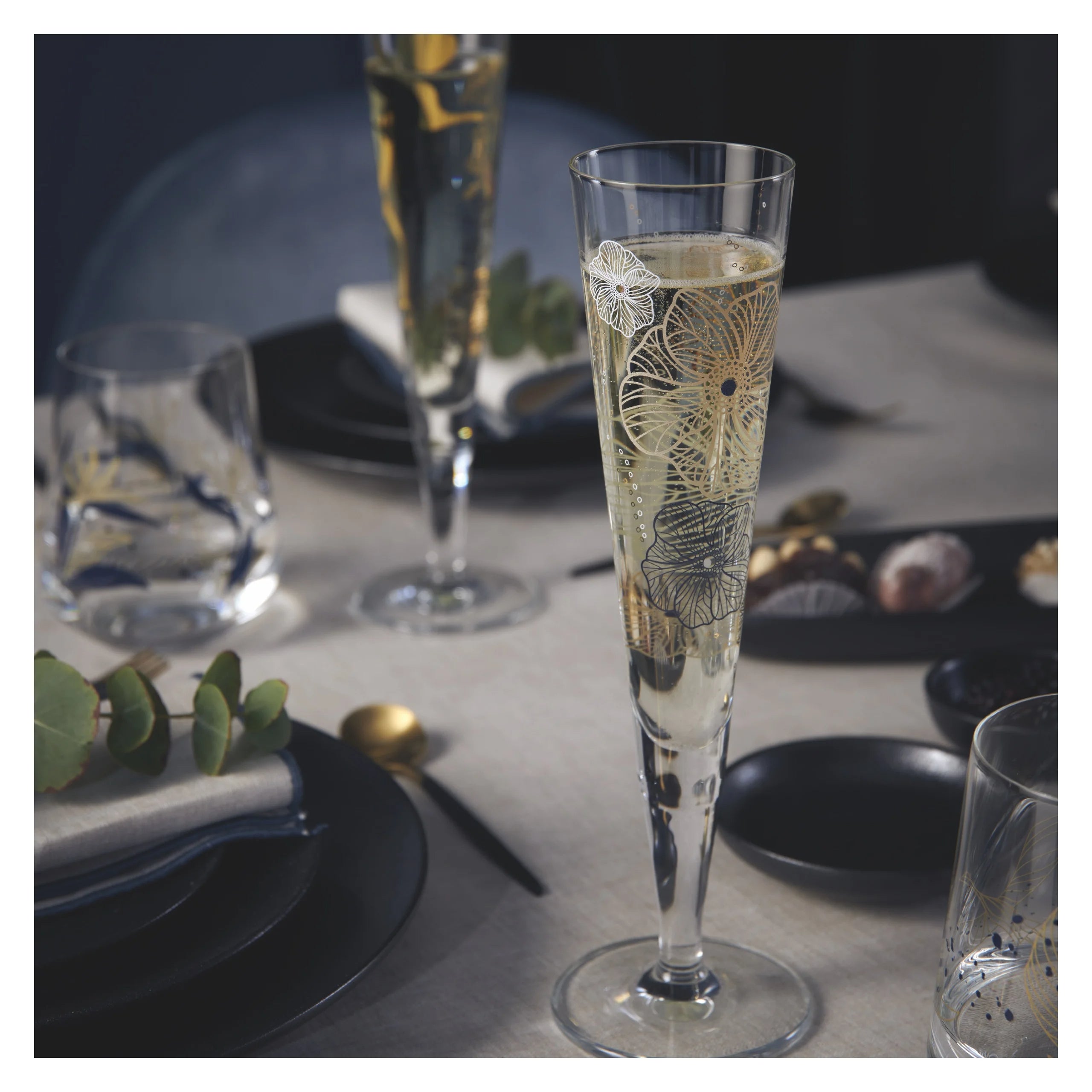Ritzenhoff Golden Night Champagne Glass C Lorenzo