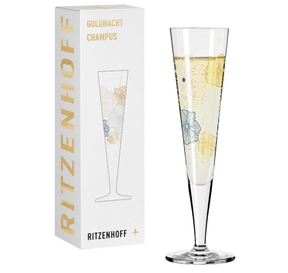 Ritzenhoff Golden Night Champagne Glass C Lorenzo