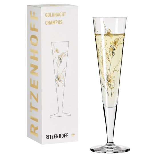 Ritzenhoff Golden Night Champagne Glass Benzoni