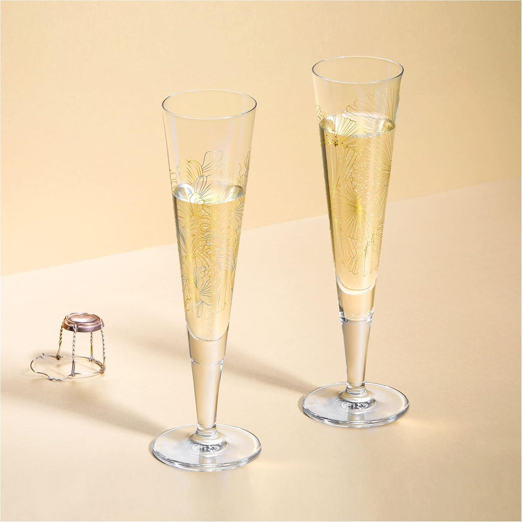 Ritzenhoff Golden Night Champagne Glass L.Kuhner