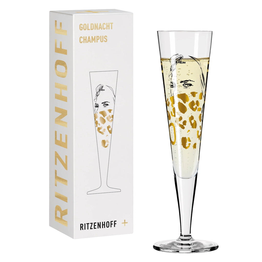 Ritzenhoff Golden Night Champagne Glass P.Pichler