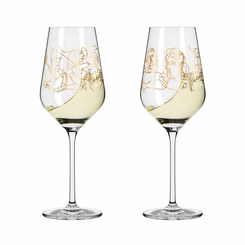 Ritzenhoff Sagengold White Wine Glass Set of 2