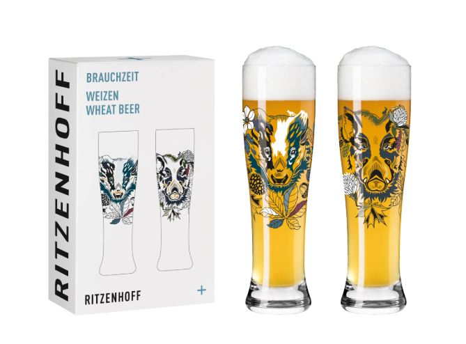 Ritzenhoff Brauchzeit Weizen Wheat Beer Set Petra