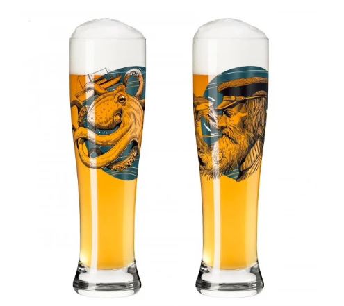 Ritzenhoff Brauchzeit Weizen Wheat Beer Set of 2