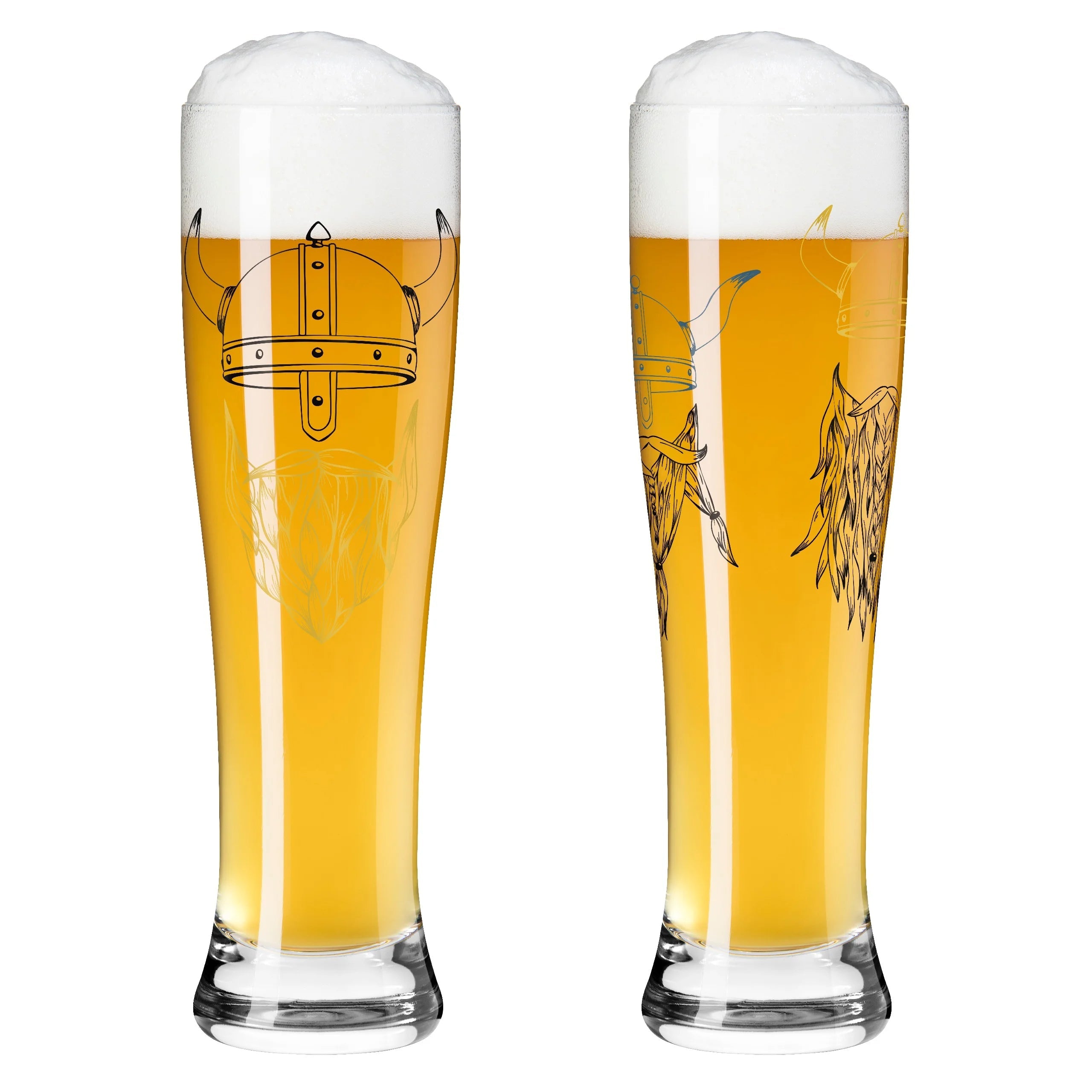 Ritzenhoff Brauchzeit Weizen Wheat Beer Set of 2