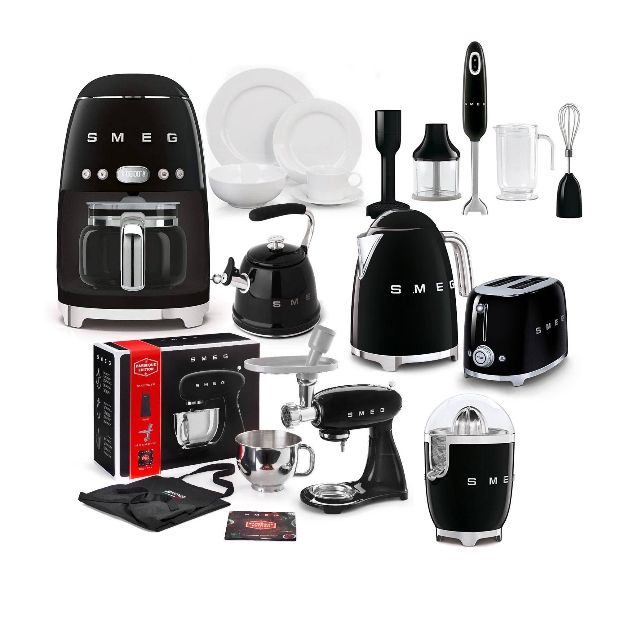 Smeg Stand Mixer Combo Black