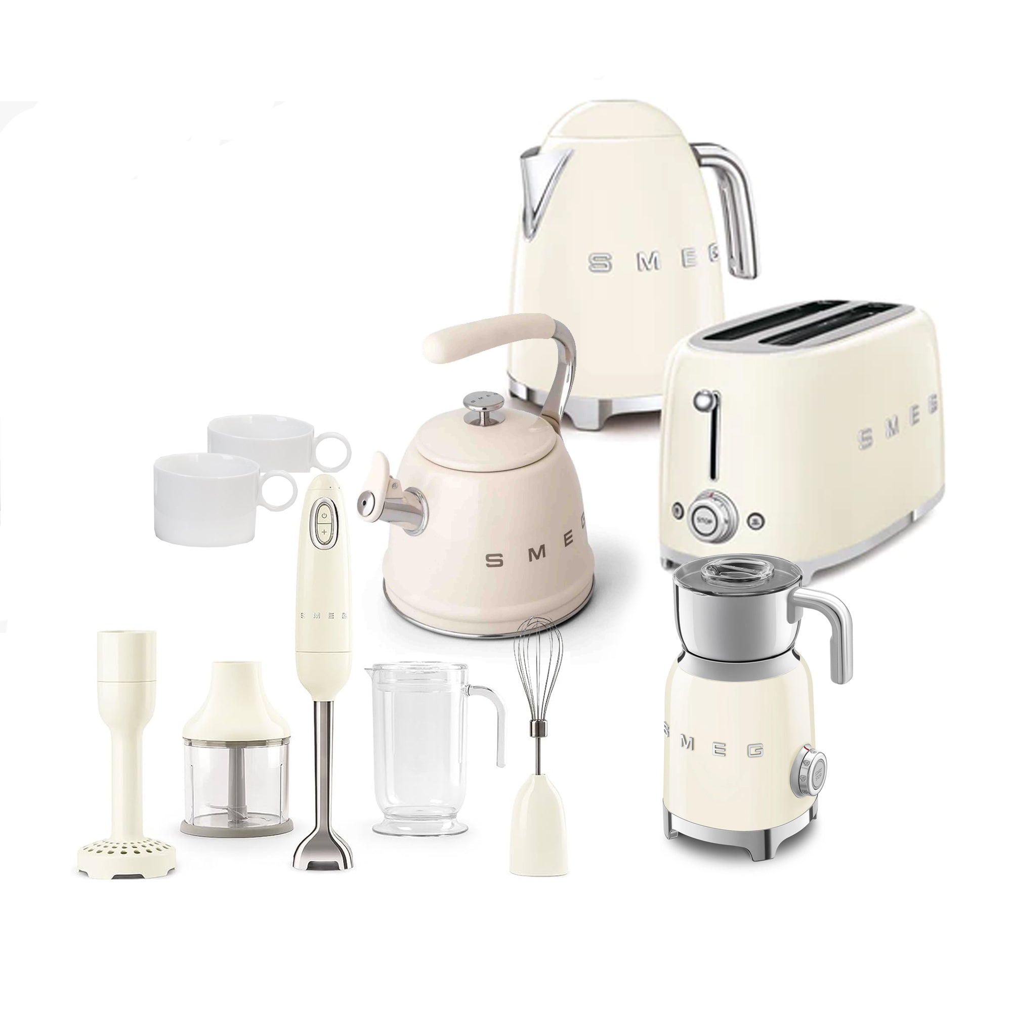 Smeg 6 Piece Combo Cream
