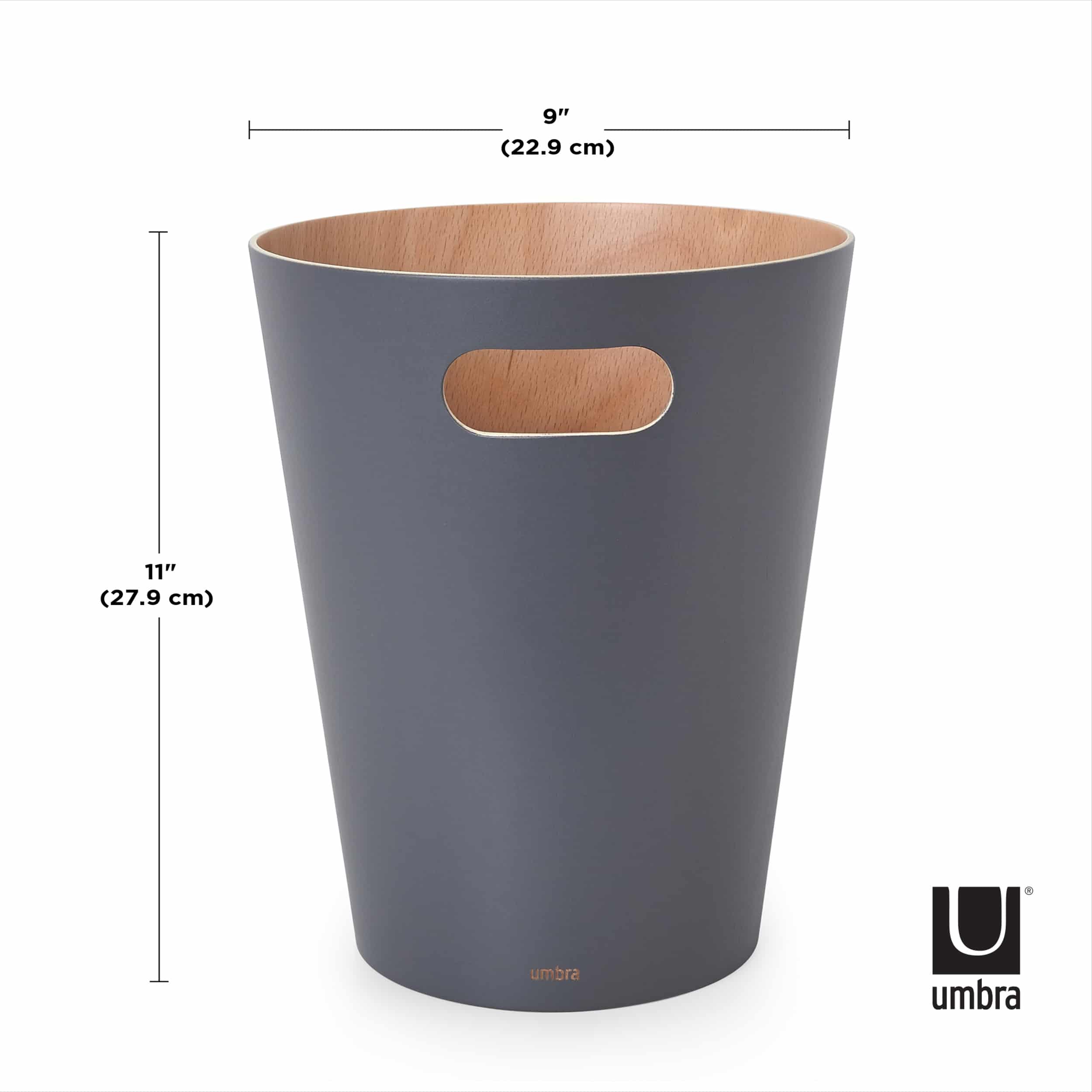 Umbra Woodrow Can Charcoal 7.5L
