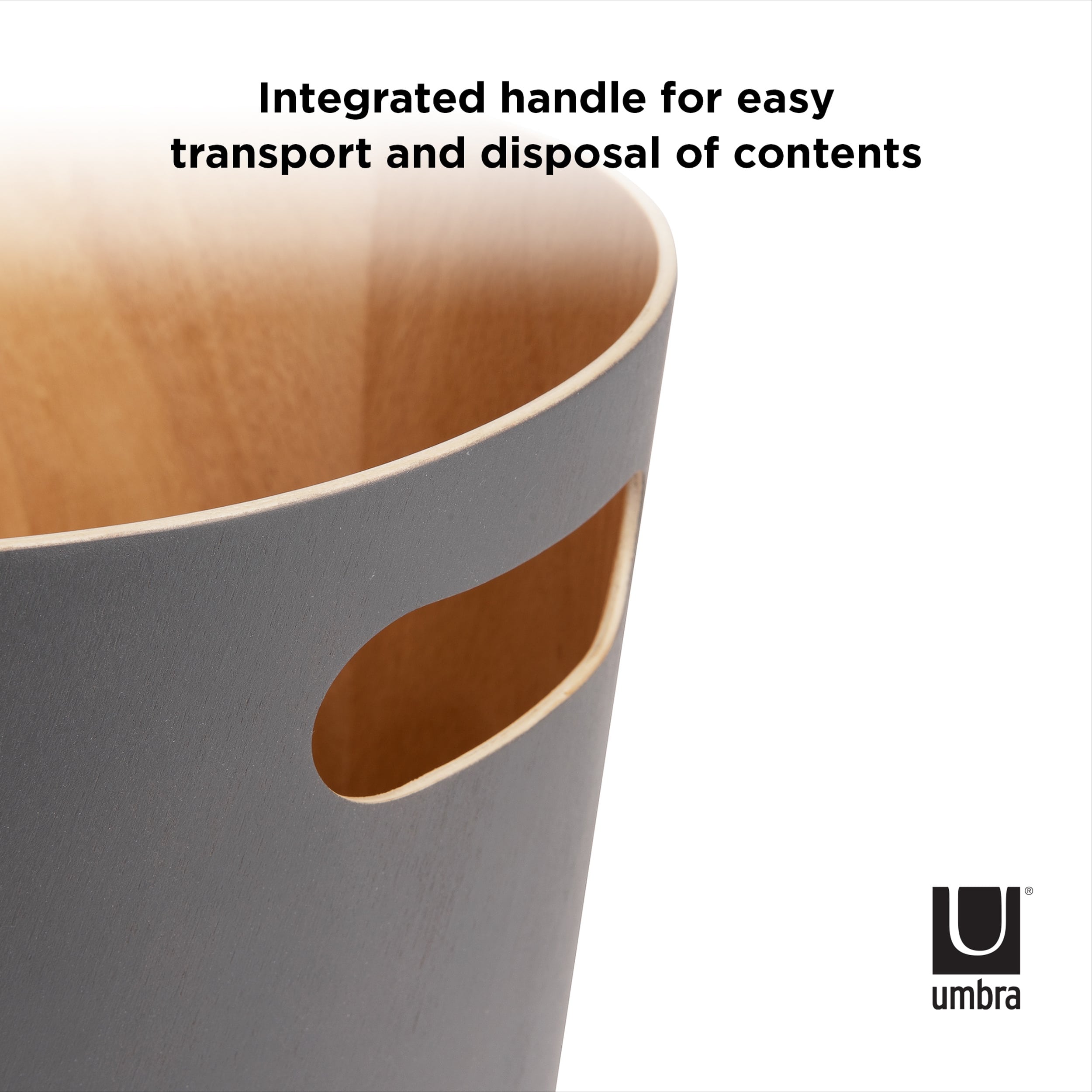 Umbra Woodrow Can Charcoal 7.5L