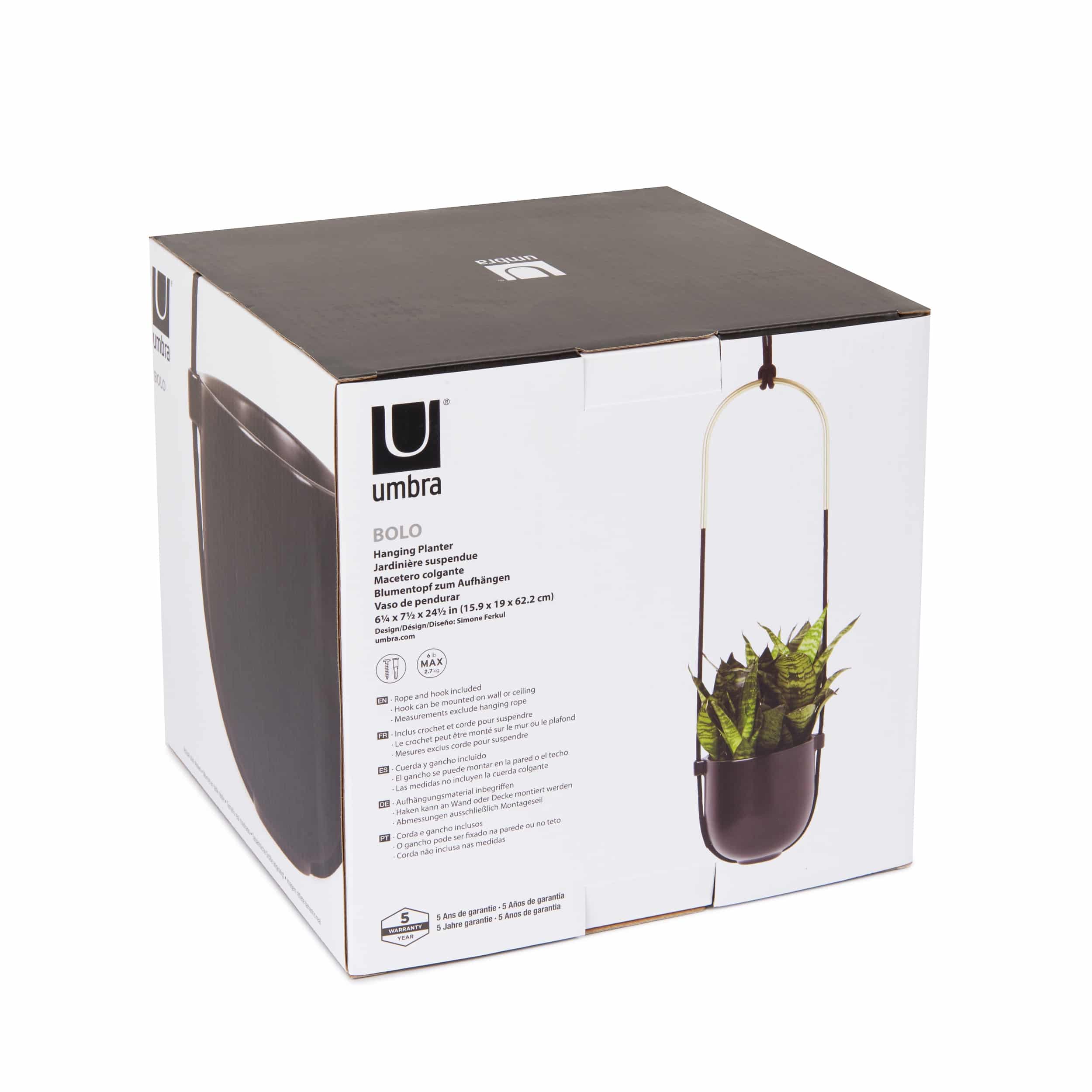 Umbra Bolo Planter Black