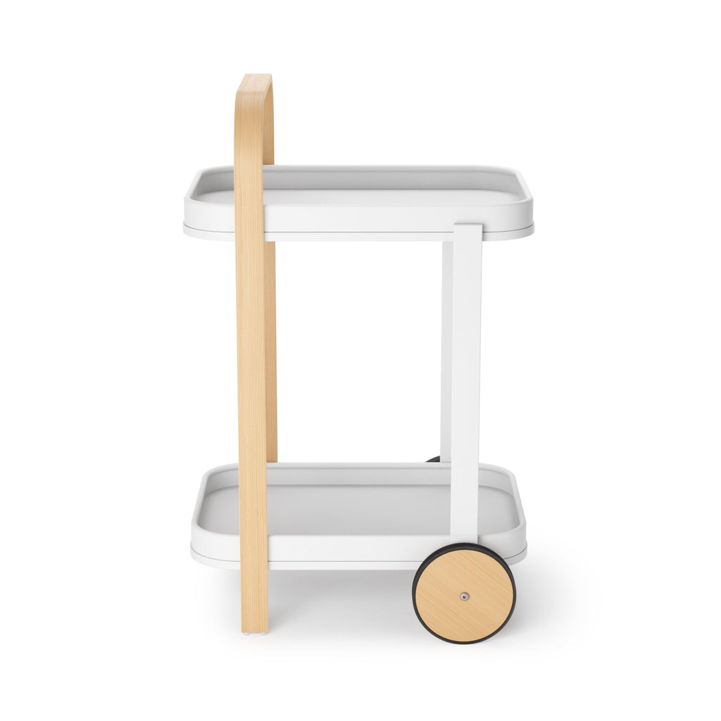 Umbra Bellwood Serving Cart White & Natural