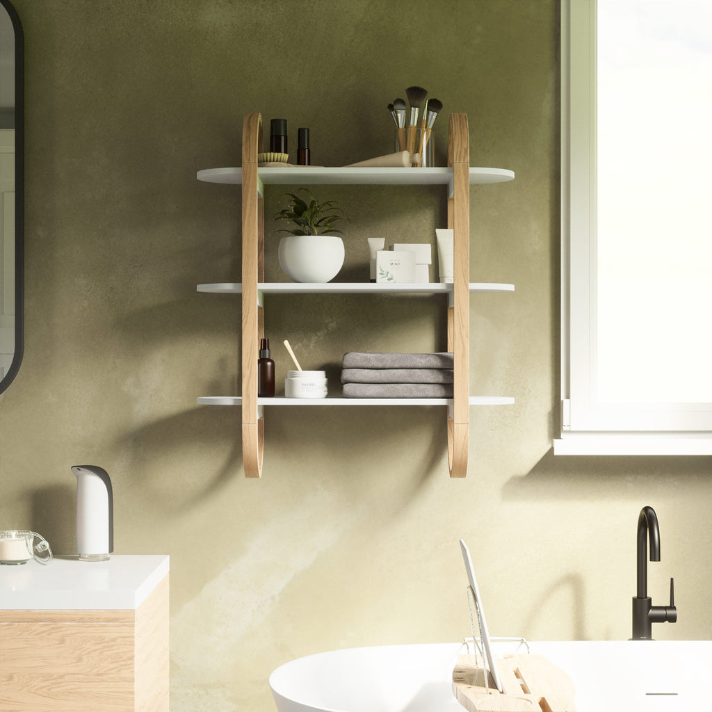 Umbra Bellwood Wall Shelf White&Natural
