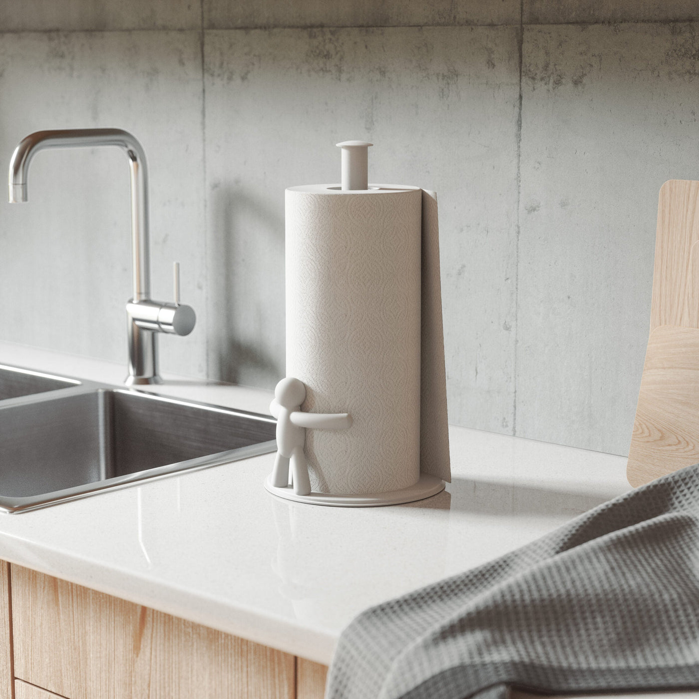 Umbra Buddy Paper Towel Holder White