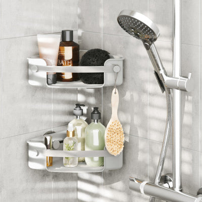 Umbra Flex Adhesive Corner Bin Grey