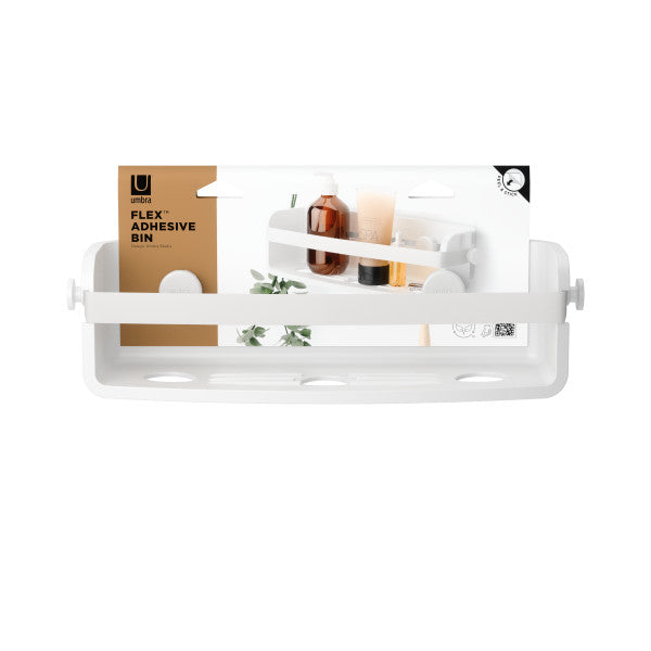 Umbra Flex Adhesive Bin White
