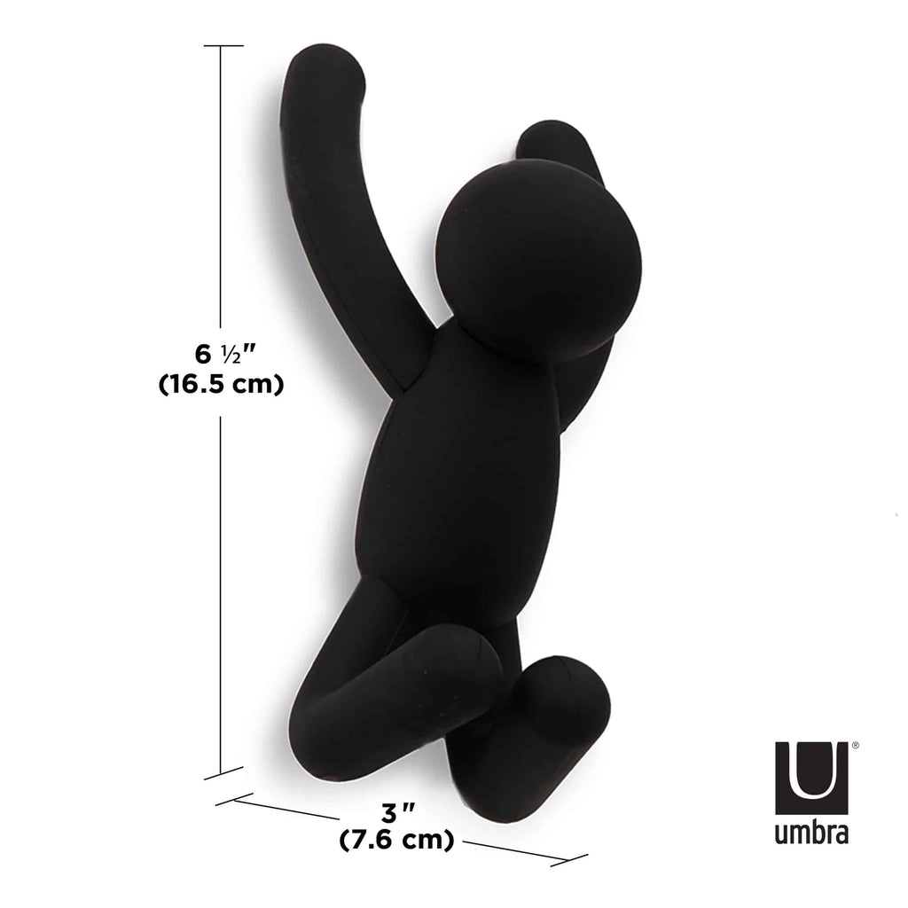 Umbra Buddy Hooks Black Set of 3