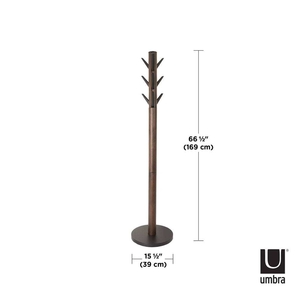Umbra Flapper Coat Rack Black And Walnut