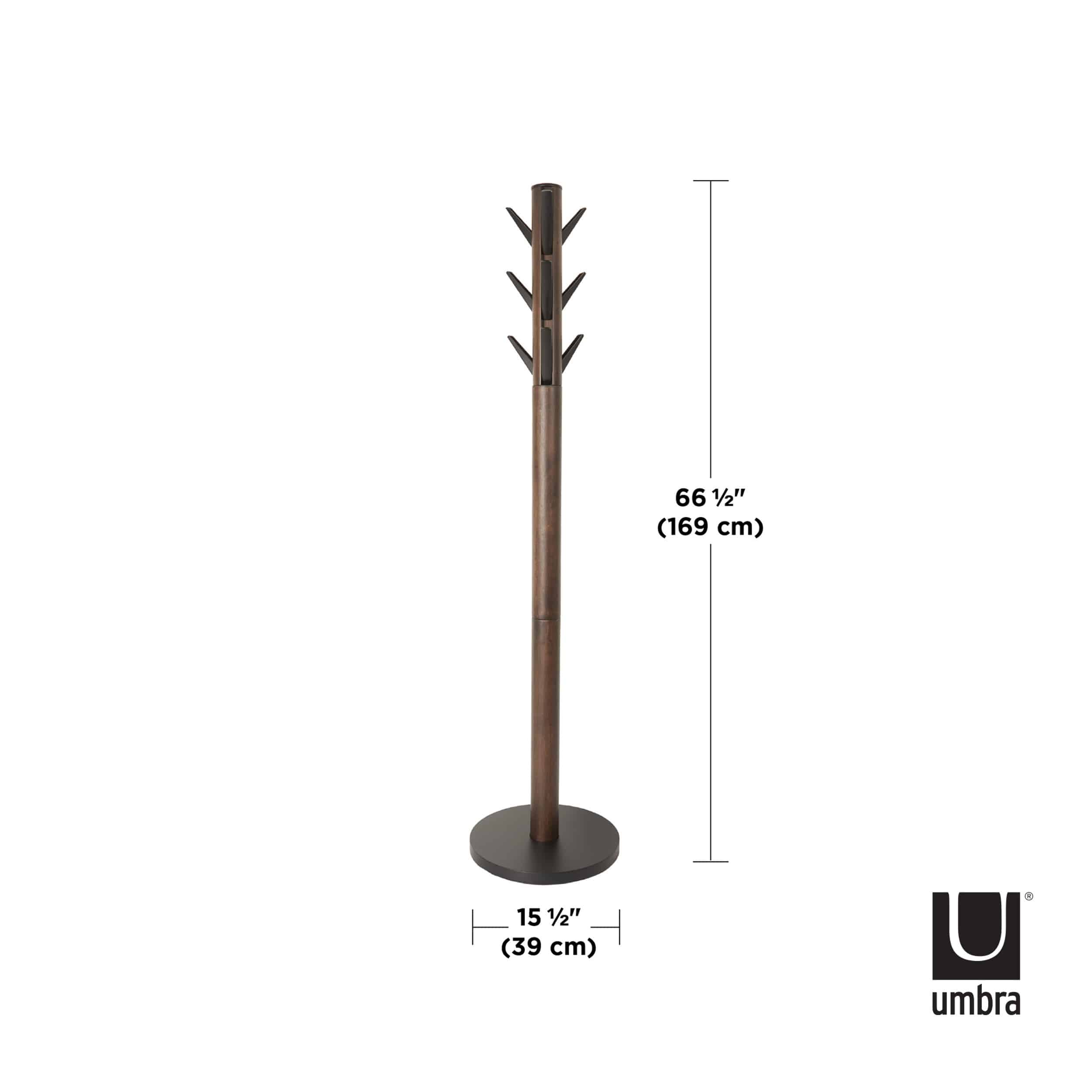 Umbra Flapper Coat Rack Black And Walnut