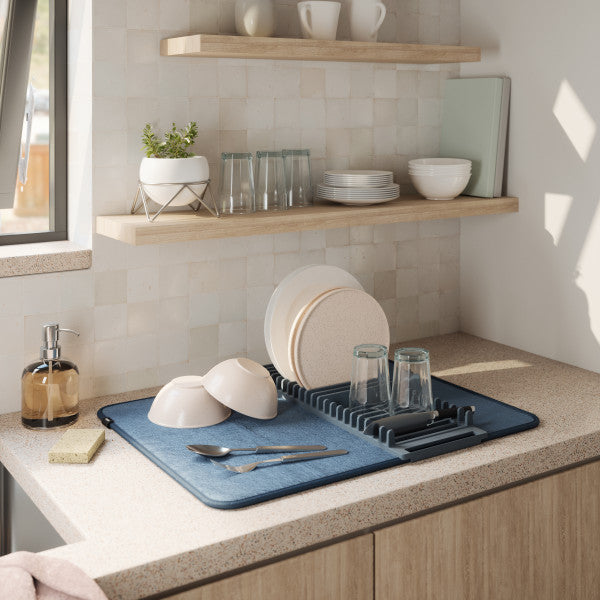 Umbra Udry Drying Mat Slate Blue